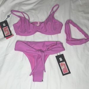 Blackbough bikini + headband (NWT)